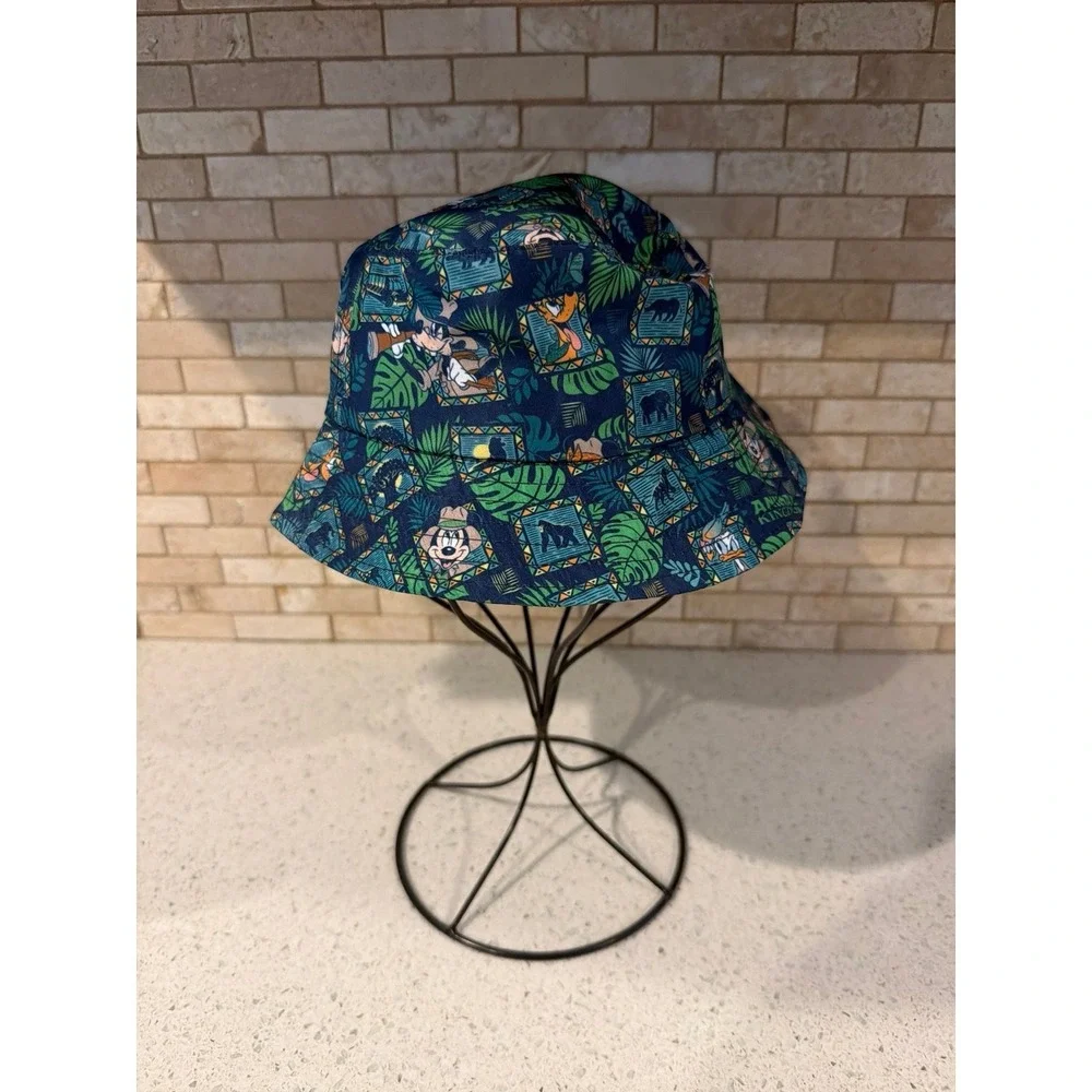 Disney Animal Kingdom Youth Bucket Hat Safari Mickey Mouse Donald Duck‎
